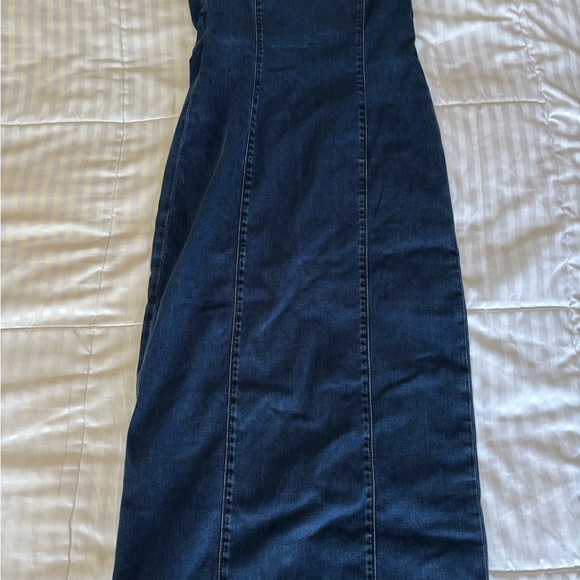 Reformation Evita Sleeveless Denim Midi Dress NWT brand new - Picture 8 of 16